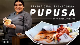 How to Make Traditional Salvadoran Pupusas  Cooking with Audi [upl. by Epuladaug182]