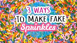 How to Make Deco Sprinkles  Squishies Slime Crafting Clay Projects [upl. by Akinirt478]