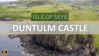 Duntulm Castle  Isle Of Skye  Scotland 2023  4K Drone [upl. by Ylrebma]