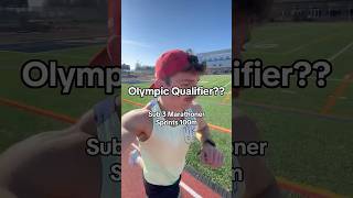 Can a 3hr marathoner qualify for the Olympic 100m [upl. by Reede]