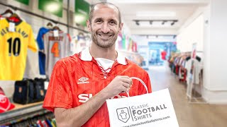 Giorgio Chiellini Goes Shopping For CLASSIC Shirts  Shirt Shopping [upl. by Yromas]