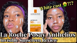 Is it worth the hype  La Roche Posay Anthelios Invisible Fluid Sunscreen Review  Sensitive skin [upl. by Amando]