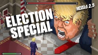 ELECTION 2016 videogame style HEXELS2 [upl. by Aeslehs]