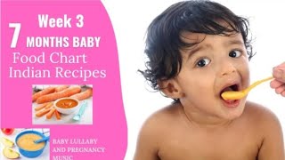 7 baby Food Ideas 💡 Week 3  7 days routine 👶🏻🍚 babyfoodtips 7monthbaby babylullaby [upl. by Alaaj]