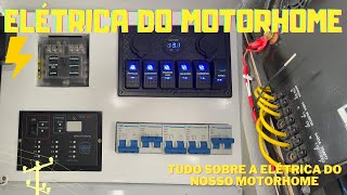 ELÉTRICA DO MOTORHOME Passo a passo da nossa instalação elétrica  Todos os equipamentos utilizados [upl. by Federico]