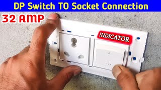 32 Amp DP SWITCH Double pole Switch to Socket connection [upl. by Chisholm]