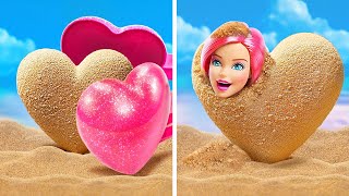 WE FOUND BARBIE IN THE SAND 😱 Extreme Makeover From Mermaid To Doll By YayTimeFUN [upl. by Berlinda]