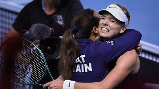 Katie Boulter announces Great Britain as potential BJK Cup winners with superb win [upl. by Eneleahcim234]