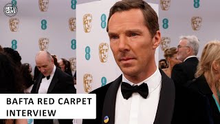 Benedict Cumberbatch on The Power of the Dog amp helping the people of Ukraine  BAFTA Red Carpet [upl. by Lelah]