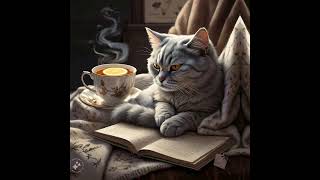 A Cozy Cats Book Nook shorts youtubeshorts cat [upl. by Ddet472]