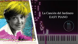 La Canción del Jardinero  María Elena Walsh  Piano Fácil [upl. by Annayhs]