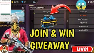 FREE FIRE LIVE CUSTOM ROOM GIVEAWAY  FF LIVE TEAM CODE GIVEAWAY  FF LIVE GIVEAWAY DJ ALOK FF LIVE [upl. by Grados988]