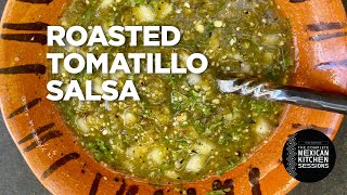 Rick Bayless Essential Salsa Roasted Tomatillo Salsa [upl. by Chi]