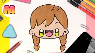 COMO DIBUJAR UNA CHICA KAWAII 💖 Dibujos kawaii faciles 💖 como dibujar personas kawaii [upl. by Enilegnave]