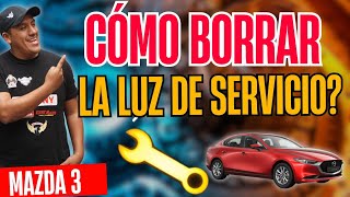 😎Como borrar luz de servicio mazda 3 Facil y rapido😱 [upl. by Colver]