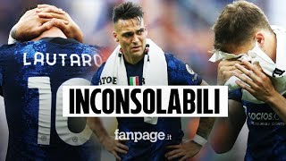 Lautaro e Dimarco inconsolabili la dignità dell’Inter nel giorno della sconfitta [upl. by Amberly]