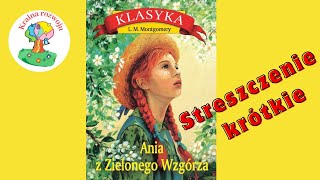 Streszczenie lektury Ania z Zielonego Wzgórza [upl. by Stock]