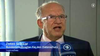 ARD Tagesschau  Datenschutzbeauftragter Schaar kritisiert Innenministerium  592013 [upl. by Navi]