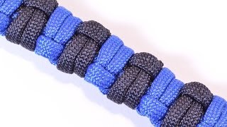 How to Make a Modified Half Hitch Paracord Survival Bracelet  BoredParacord [upl. by Delcina]