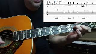 Ventura Highway by America Acoustic Guitar tutorial lesson for solo acoustic guitarists [upl. by Aleen]