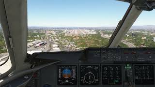 MSFS Fedex MD11F landing San Jose 30L cockpit [upl. by Seravaj]