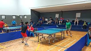 2024 South Pennants table tennis div one Ajit Singh vs Chris Kwok set 5 [upl. by Weinhardt223]