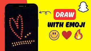 How to DRAW with EMOJI on Snapchat [upl. by Anniroc]