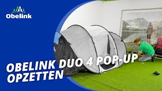 Obelink Duo 4 popup opzetten  Instructievideo I Obelink [upl. by Close263]