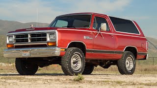 Driving Video  1987 Dodge Ramcharger 4×4 [upl. by Assilak537]