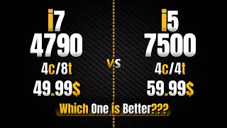 i7 4790 Vs i5 7500  Which One is Better  11 Games Tested [upl. by Gretna]