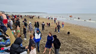 20240101 Shanklin New Year Swim 09 Small Hope Beach Isle of Wight 2024 iow 1080p [upl. by Einafats]