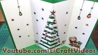 How to make Christmas Cards  Pop Up Christmas greeting cards at home [upl. by Meeki840]