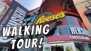 HERSHEYS CHOCOLATE WORLD Full Tour on Las Vegas Strip [upl. by Fridell54]