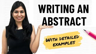 How to write an abstract  Part 2  Abstract writing with examples [upl. by Aiuqram]