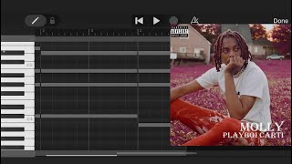 Molly  Playboi Carti Garageband Tutorial [upl. by Ellezaj]