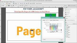 PDF Form Script to print specific pages via print button [upl. by Skipton752]