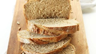 The EASIEST Whole Grain Seeded Bread  Minimalist Baker Recipes [upl. by Rind]