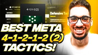 THE BEST META 412122 FORMATION amp CUSTOM TACTICS FOR EAFC 24 ULTIMATE TEAM [upl. by Goodrich]