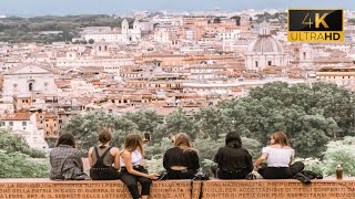 Rome  relaxing walk from Vatican City to Gianicolo 4K [upl. by Kienan863]