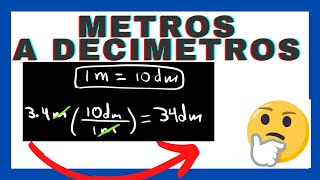 Metros a Decímetros ¿COMO CONVERTIR m a dm💥 CONVERSIONES 💥 [upl. by Eirrak402]