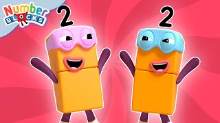 The Terrible Twos  Full Episode  S1 E13  Numberblocks Level 1  Red 🔴 [upl. by Remmos]