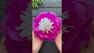 Wow Amazing Idea Crepe Paper Flower DIY Decoration Craft [upl. by Jean-Claude]