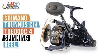 Shimano Thunnus Ci4 TU8000CI4 Spinning Reel  JampH Tackle [upl. by Uohk]