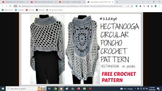 CROCHET A CIRCULAR PONCHO MANDALA CAPE ASYMMETRICAL SHAWL sweaters amp tops [upl. by Haim]