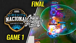 Coscu Army vs Royal Onslaught Gaming  FINAL  GAME 1 bo3  CIRCUITOS NACIONALES ARGENTINA [upl. by Fredia]