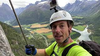 Romsdalsstigen Via Ferrata  Vestveggen [upl. by Chilton]