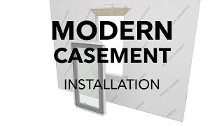 Marvin Modern Casement Window Frame Installation [upl. by Rodnas495]