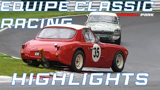 Equipe Classic Racing  Spins amp Highlights Cadwell park 2024 [upl. by Yrahca]