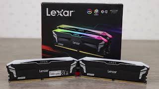 Lexar ARES DDR56000 CL30 32GB RAM Unboxing and LED Lighting Example [upl. by Corvin487]