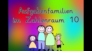 Aufgabenfamilien im Zahlenraum bis 10 SHORTER VERSION [upl. by Aneehsit]